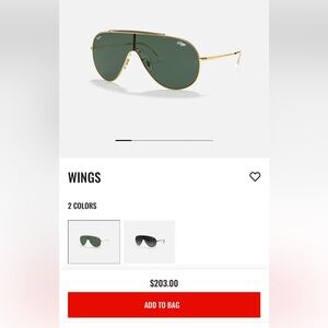 BLUE Ray-Ban Wings